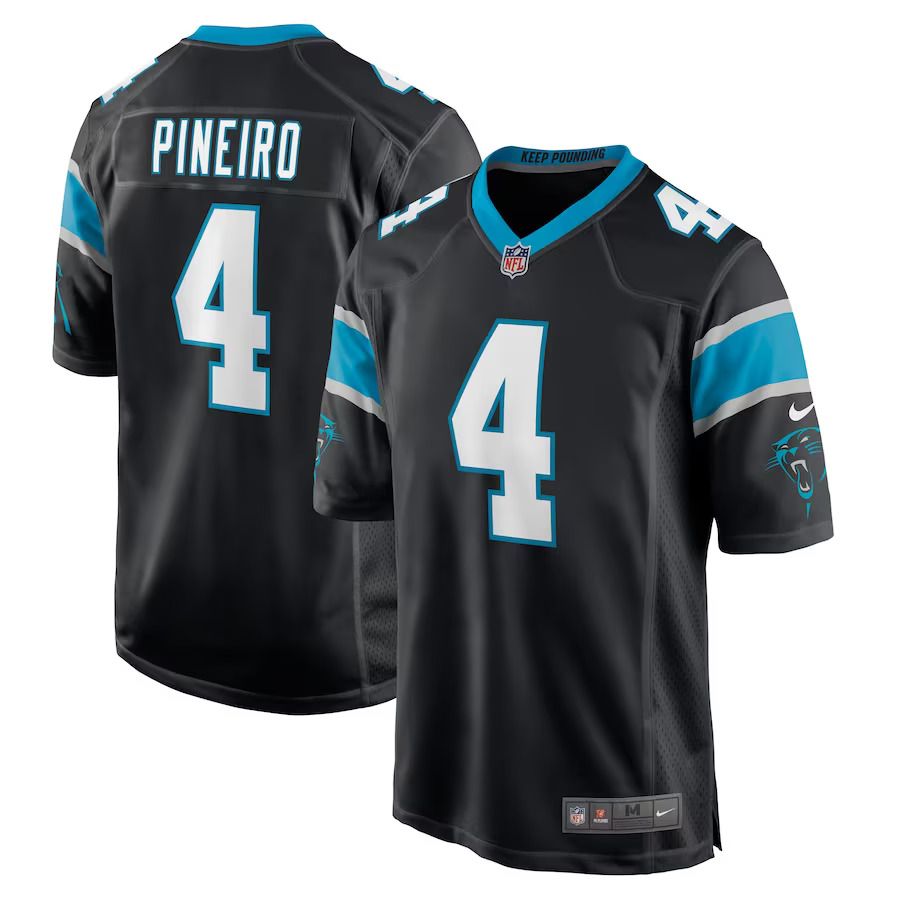 Men Carolina Panthers #4 Eddy Pineiro Nike Black Game Player NFL Jersey